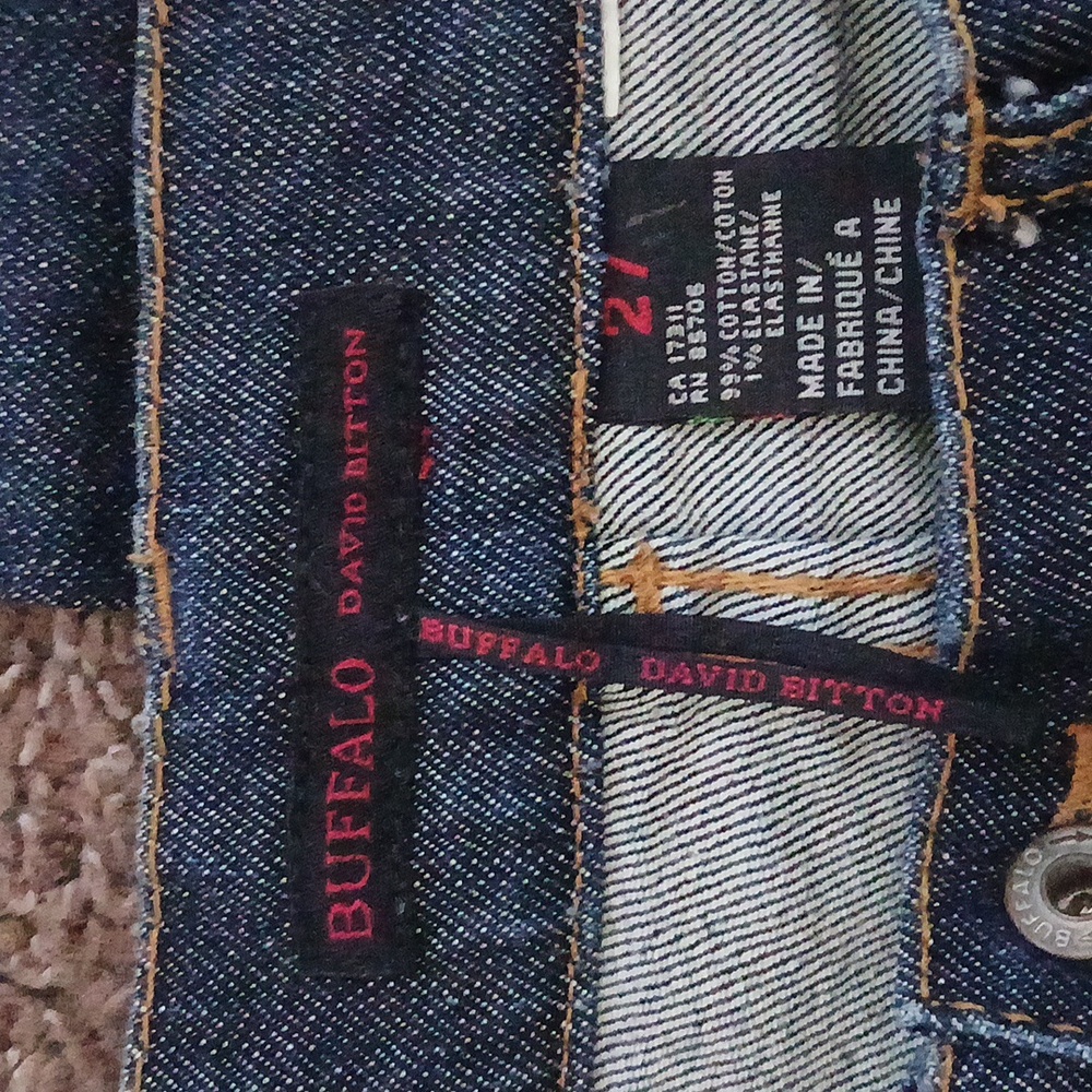 Buffalo David Bitton Double Button Denim Blue Jea… - image 8